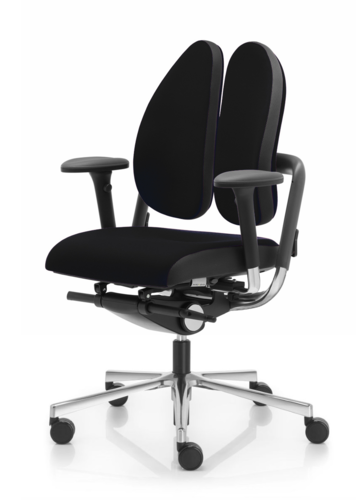 NowyStyl Xenium Swivel Chair Duo-Back Grey Edition