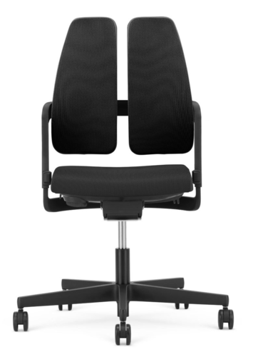 NowyStyl Xilium Duo Back Swivel Chair UPH/P - Black Edition