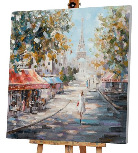Art Canvas Chronicles "Spaziergang in Paris" Acryl Gemälde