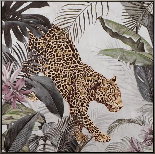 Art Canvas Chronicles "Leopard im Dschungel II" Acryl Gemälde